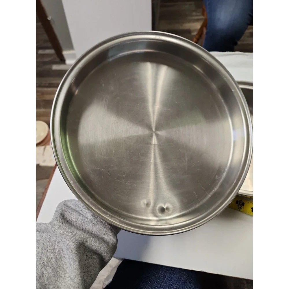Duncan Hines 3 Ply 18-8 Stainless Steel Skillet‎ Fry Pan & Lid - 10 1/2